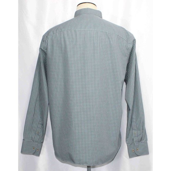 UNTUCKit Kabashi Button Down Teal Blue Check L/S Cotton Shirt Mens Size XXL - Picture 3 of 4